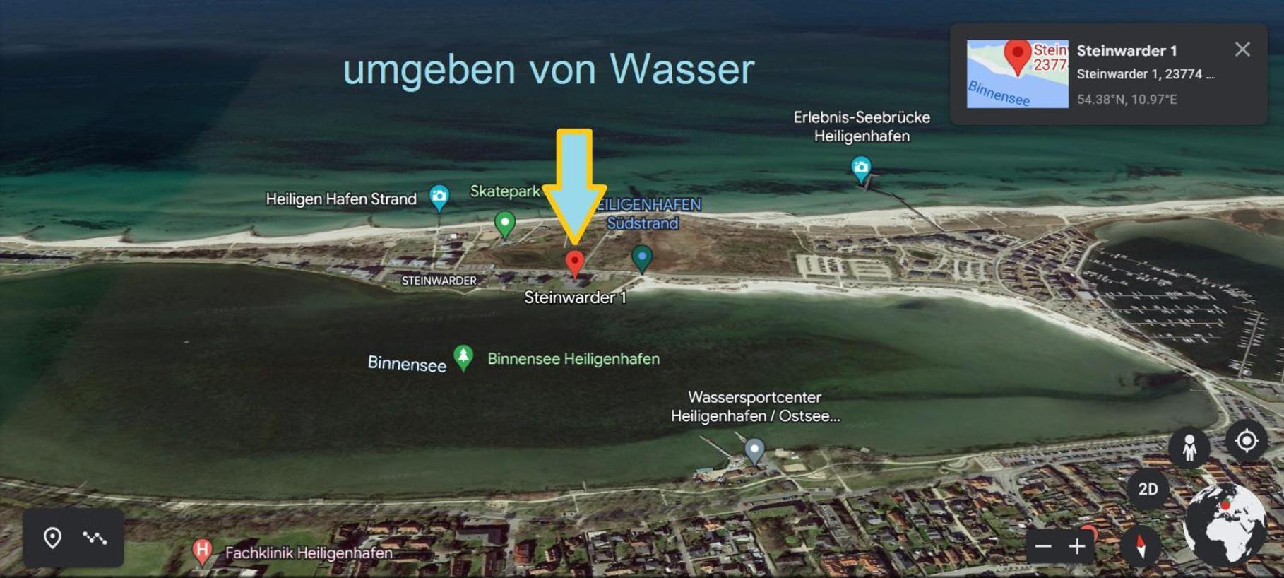 Wasserblick, In 3 Min Am Strand Хайлигенхафен Экстерьер фото